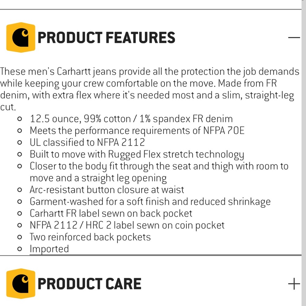 Carhartt FLAME-RESISTANT RUGGED FLEX STRAIGHT JEAN - Picture 6 of 14